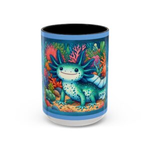 Axolotl Coral Garden Coffee Mug 15oz