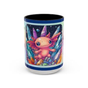 Axolotl Rainbow Crystal Mug 15oz