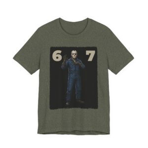 Horror-Themed Six Seven Jason Design T-Shirt 6-7