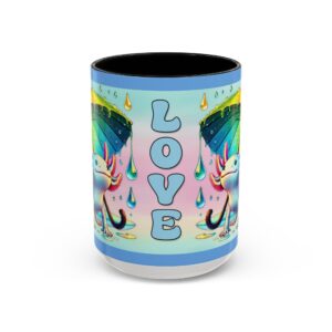 Axolotl Love Accent Coffee Mug 15oz