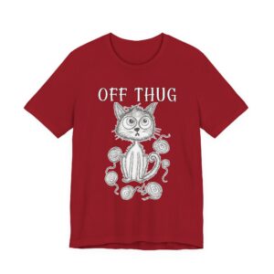 Off Thug Cat T-Shirt – Vintage Chalkboard Kitty Graphic Tee