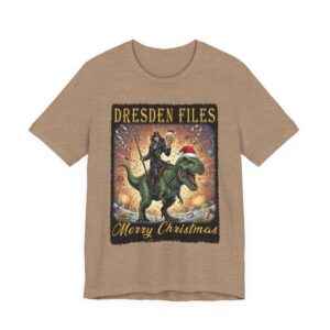 Dresden Files T-Rex Christmas Bash T-Shirt
