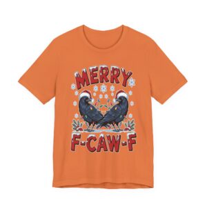 Merry F‑Caw‑F Two Crow Christmas T‑Shirt